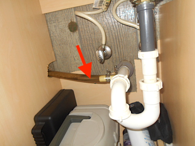 air conditioner drain bathroom sink