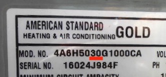 How Many Tons Is My American Standard Air Conditioner Or Heat Pump