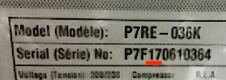 Nordyne heat pump serial numbers