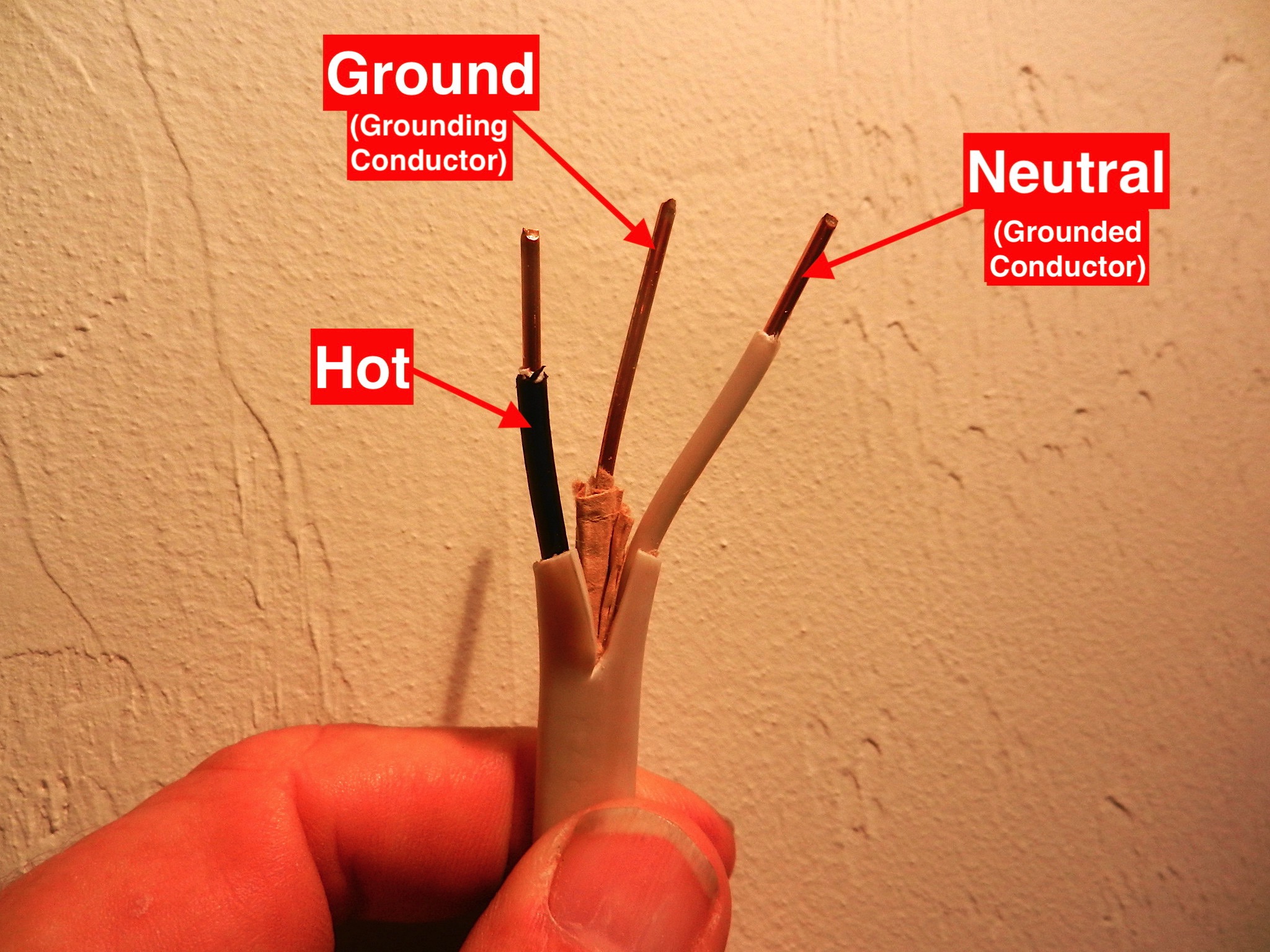 What is the color code for NM cable (Romex®) sheathing?