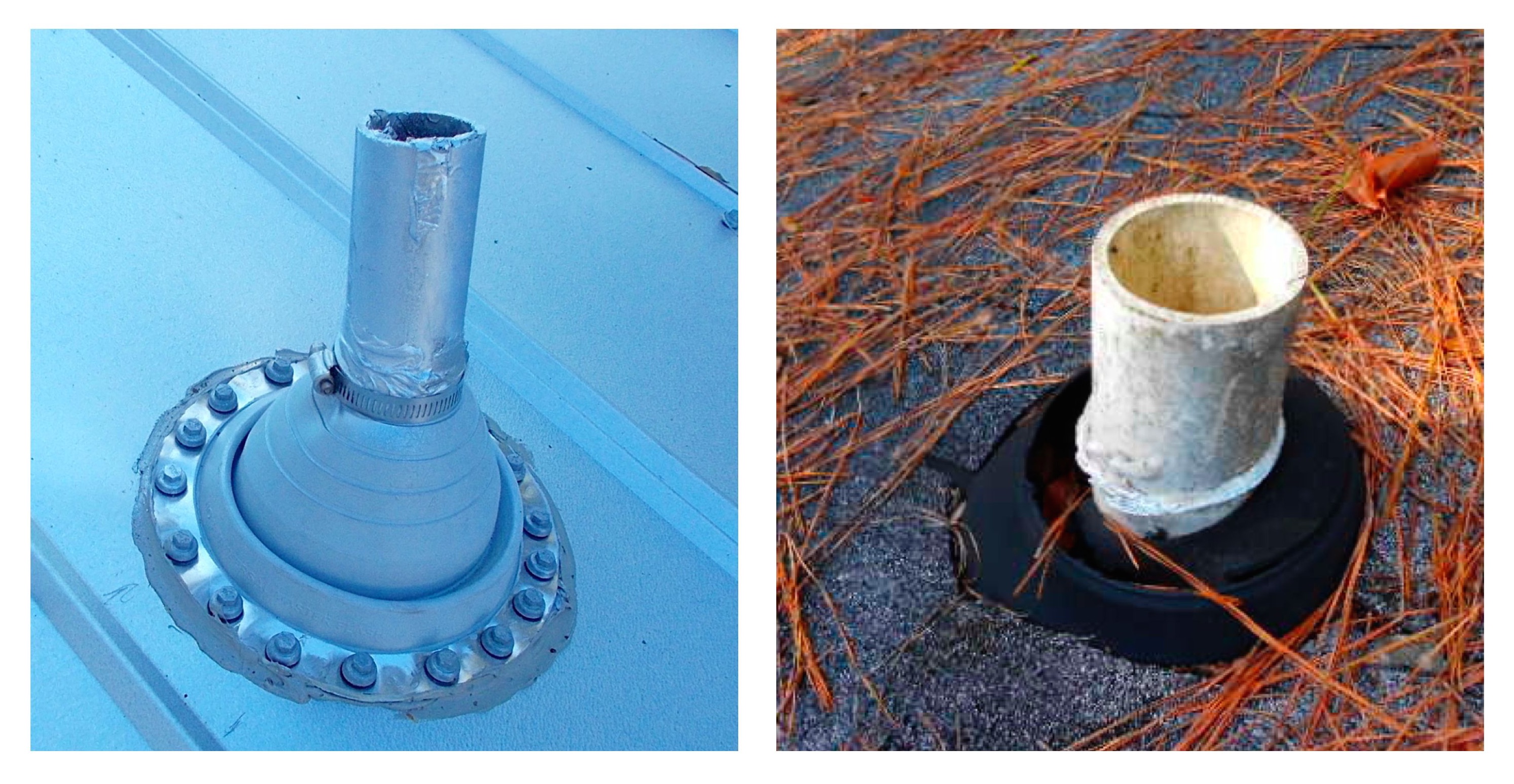 rubber boots on roof