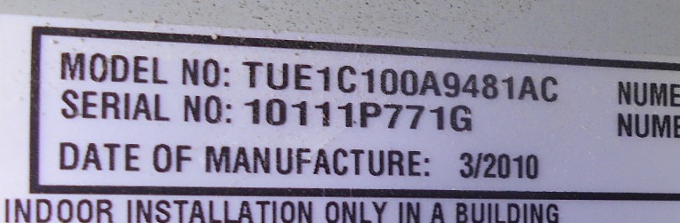 Trane Furnace Age Chart