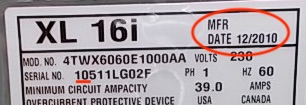 trane serial number date code trane serial number date code