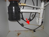 What is the code minimum size of a dishwasher water supply line?