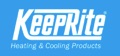 How do I determine the age of a KeepRite air conditioner, heat pump, or furnace from the serial number?