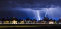 How often does lightning strike a house in Florida?