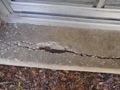 What does concrete spalling look like?