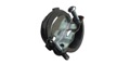 Why is a strain relief clamp necessary for the cord connection to some electric appliances?