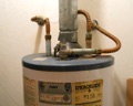 Can you install a gas water heater in a bedroom?